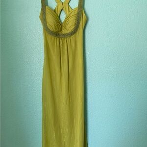 Guess Green Halter Backless Sundress